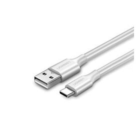 Ugreen Örgülü Beyaz 25 cm USB Type-C Şarj ve Data Kablosu