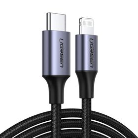 Ugreen Örgülü Type-c Lightning İphone Hızlı Şarj Kablosu
