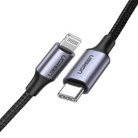 Ugreen Örgülü Type-c Lightning İphone Hızlı Şarj Kablosu