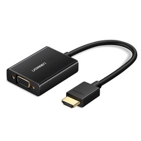 Ugreen Siyah Hdmı To Vga Aux Dönüştürücü