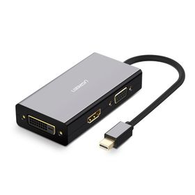 Ugreen Siyah Mini Display Port To Hdmı Vga Dvı Dönüştürücü Adaptör