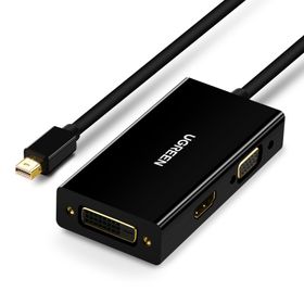 Ugreen Siyah Mini Display Port To Hdmı Vga Dvı Dönüştürücü Adaptör