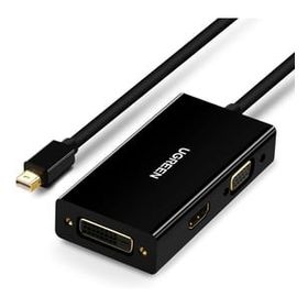 Ugreen Siyah Mini Display Port To Hdmı Vga Dvı Dönüştürücü Adaptör