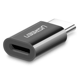 Ugreen Siyah Type-C Micro USB Dönüştürücü Adaptör