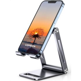 Ugreen Telefon Tutacağı Masa Alüminyum Taşınabilir Katlanabilir Montaj Görüntülü Görüşme Çekimi iPhone 12 İle Uyumlu 11 Pro Max XS SE Galaxy S21 Ultra S20 FE S10 A21s A51 Cep Telefonu Standı