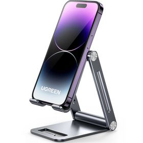 Ugreen Telefon Tutacağı Masa Alüminyum Taşınabilir Katlanabilir Montaj Görüntülü Görüşme Çekimi iPhone 12 İle Uyumlu 11 Pro Max XS SE Galaxy S21 Ultra S20 FE S10 A21s A51 Cep Telefonu Standı