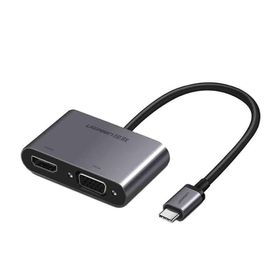 Ugreen Type-C HDMI VGA Beyaz Adaptör