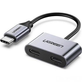 Ugreen Type-C To 2 Type-C Kulaklık ve Şarj Dönüştürücü