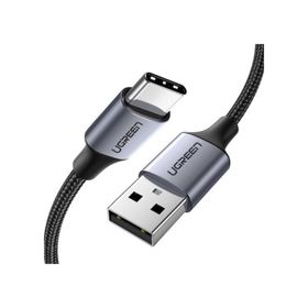 Ugreen USB Type-C Örgülü 1 mt Siyah Data ve Şarj Kablosu
