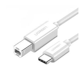 Ugreen USB Type-C To USB 1 mt Beyaz B Yazıcı Kablosu