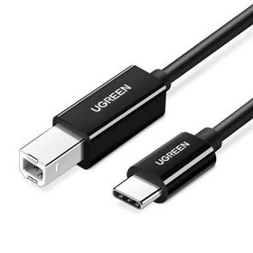 Ugreen USB Type-C To USB 2 mt Siyah B Yazıcı Kablosu