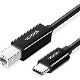 Ugreen USB Type-C To USB 2 mt Siyah B Yazıcı Kablosu