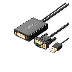 Ugreen VGA USB to DVI-D 24+1 Dişi Görüntü Aktarma Kablosu