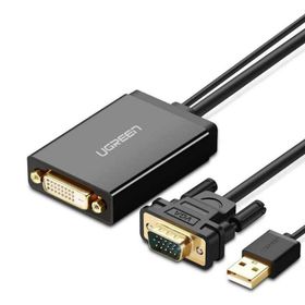 Ugreen VGA USB to DVI-D 24+1 Dişi Görüntü Aktarma Kablosu