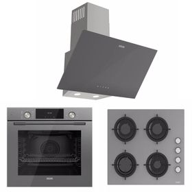 Uğur UAF 6011D GCPET - UAD 6011 GA3D - UAO 6040W0 GCY CSR1 Gri 3'lü Ankastre Set