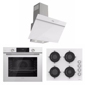 Uğur UAO 6040W0 BCY CSR1 - UAD 6011 BA3DHD - UAF 6011D BCPET Beyaz 3'lü Ankastre Set