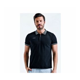 Uhlsport 3201131-20.002 Siyah Polo Yaka Pamuk Slınce M Erkek T-Shirt