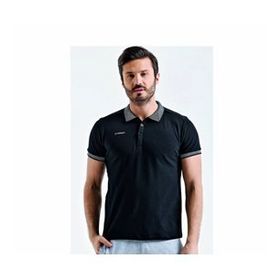 Uhlsport 3201131-20.002 Siyah Polo Yaka Pamuk Slınce M Erkek T-Shirt