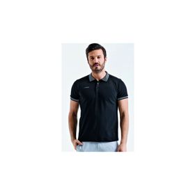 Uhlsport 3201131-20.002 Siyah Polo Yaka Pamuk Slınce M Erkek T-Shirt