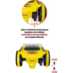UJ Toys 6V Safari Sarı Uzaktan Kumandalı Akülü ATV