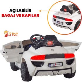 UJ Toys Beyaz Jagor 12V Akülü Araba