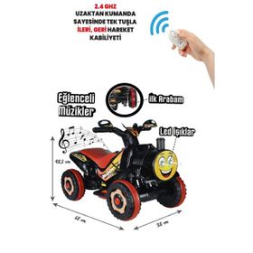 UJ Toys Thomas Kumandalı Siyah Akülü Araba