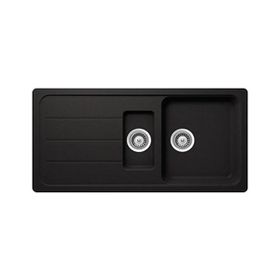 Ukinox Valente D-150 L Siyah Granit Eviye