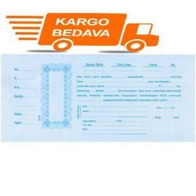 Ulaş Dar 100'lü Mavi Senet Kağıdı