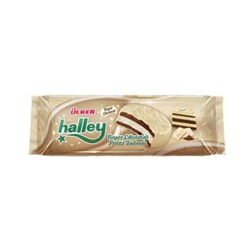 Ülker 210 gr Halley Beyaz Çikolata Kaplamalı Sandviç Bisküvi
