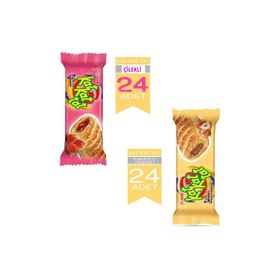 Ülker 25 gr Kat Kat Tat Kakao + 25 gr Kat Kat Tat Çilekli Gofret (24 adet)