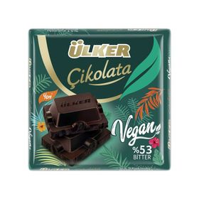 Ülker 60 gr Bitter Vegan Kare Çikolata (4 adet)