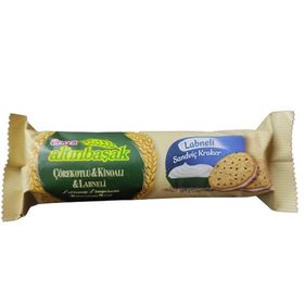 Ülker Altınbaşak 60 gr Çörekotlu Kinoalı Labneli Sandviç Kraker (18 adet)