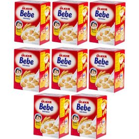 Ülker Bebe 12 Vitamin 7 Mineral 8x800 gr Sütlü Bebek Bisküvisi