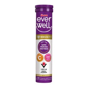 Ülker Everwell Kara Mürver Vitamin C 15 Efervesan Tablet