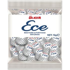 Ülker Fındıklı Poşet 1 kg Ece İkramlık Çikolata (2 adet)