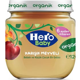 Ülker Hero Baby 6+ Ay 120 gr Organik Karışık Meyveli Bebek Maması