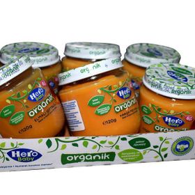 Ülker Hero Baby Elmalı Şeftali 6x120 gr Kavanoz Bebek Maması