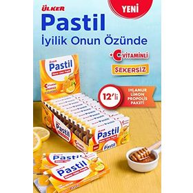 Ülker Ihlamur Limon Propolis C Vitaminli 8x12 Pastil
