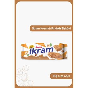 Ülker İkram Kremalı Fındıklı 84 gr Bisküvi