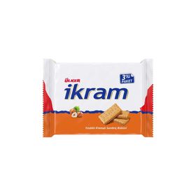 Ülker İkram Kremalı Fındıklı Bisküvi Multipack 3'lü 84 gr (6 adet)