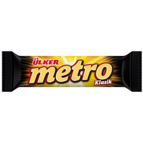 Ülker Metro 36 gr Kaplamalı Karamel ve Nugalı Bar