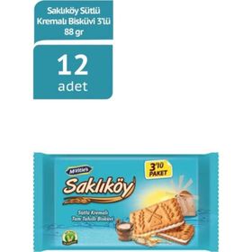 Ülker Saklıköy Sütlü Kremalı Bisküvi Mp 88 gr (3 adet)