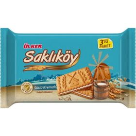 Ülker Saklıköy Sütlü Kremalı Bisküvi Mp 88 gr (3 adet)