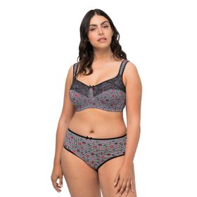 Ulla Popken 658495 Siyah Kadın Spor Sütyen