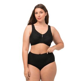 Ulla Popken 658495 Siyah Kadın Spor Sütyen