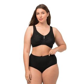 Ulla Popken 658495 Siyah Kadın Spor Sütyen