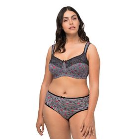 Ulla Popken 658495 Siyah Kadın Spor Sütyen