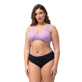 Ulla Popken 689668 Leylak Kadın Spor Sütyen