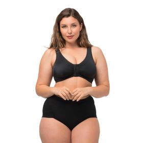 Ulla Popken 689668 Siyah Kadın Spor Sütyen