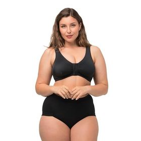 Ulla Popken 689668 Siyah Kadın Spor Sütyen